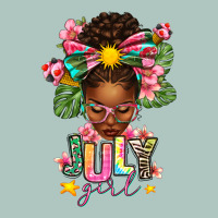 July Girl Afro Woman Summer Premium Sweatshirt | Teevron
