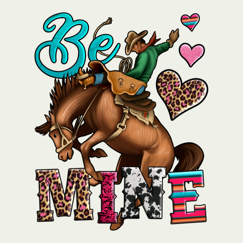 Be Mine Cowboy Rodeo Valentines Day Urban Heavy Tee by Jasminsmagicworld | Teevron