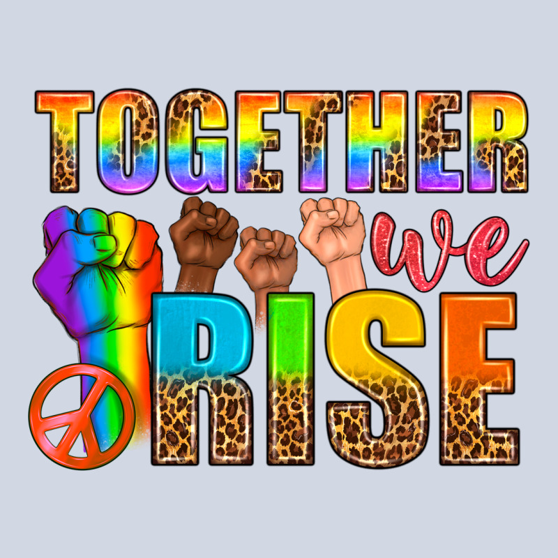 Lgbtq+ Together We Rise Premium Sweatshirt by NancyCooperArtShop | Teevron