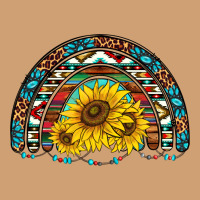 Western Sunflowers Aztec Leopard Serape  Rainbows Vintage Tee | Teevron