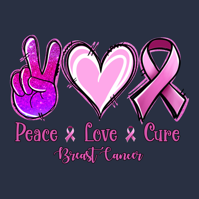 Peace Love Cure Breast Cancer Heavyweight Sweatshirt by Jasminsmagicworld | Teevron