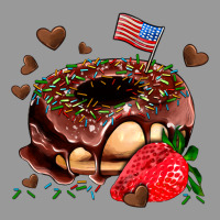 Donut Strawberry And Usa Flag Vintage Hoodie | Teevron