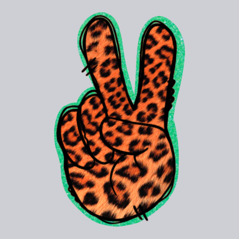Orange Leopard Peace Sign Heavyweight Sweatshirt by Jasminsmagicworld | Teevron