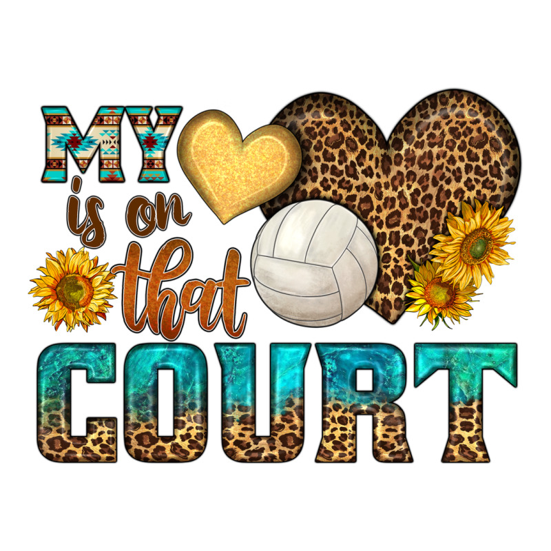 My Heart Is On That Court Premium Tee by HRA Design Shop | Teevron