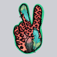 Feather Pink Leopard Peace Sign Heavyweight Sweatshirt | Teevron