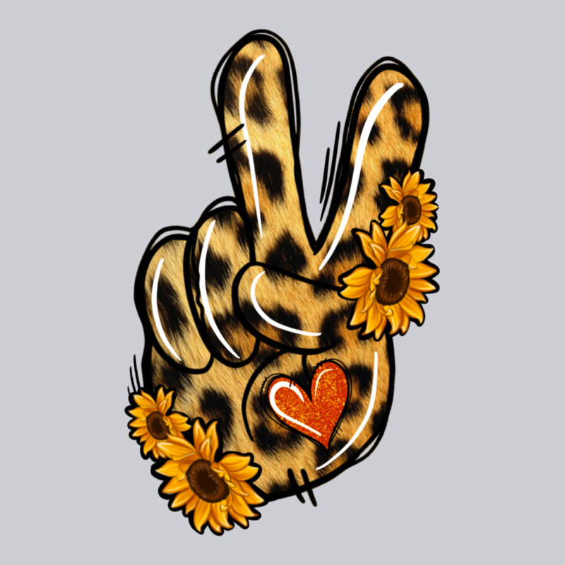 Leopard Sunflower Peace Sign Heavyweight Sweatshirt by Jasminsmagicworld | Teevron