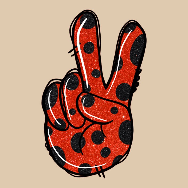 Ladybug Peace Sign Heavyweight Sweatshirt by Jasminsmagicworld | Teevron