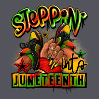 Steppin' Into Juneteenth Black Girl Sneakers Vintage Hoodie | Teevron