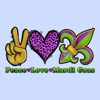 Peace Love Mardi Gras Urban Heavy Tee | Teevron