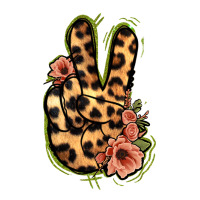 Leopard Floral Peace Sign | Teevron