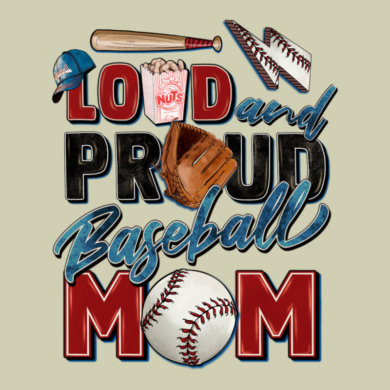 Loud And Proud Baseball Mom Heavy Core Tee by Zillion Design Studio | Teevron