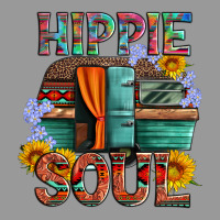 Hippie Soul With Caravan And Flowers Vintage Hoodie | Teevron