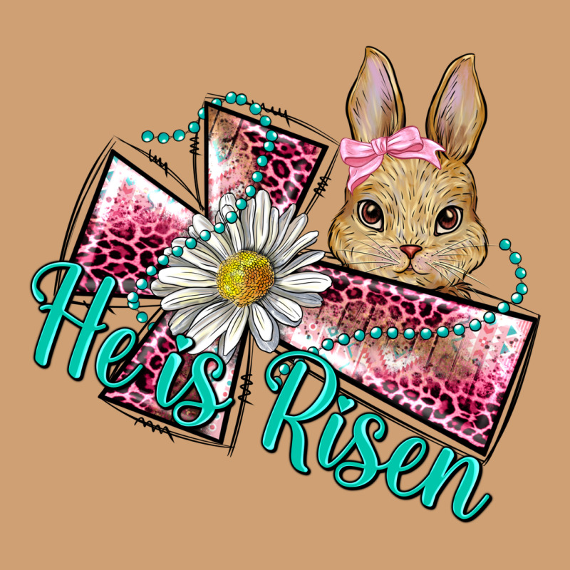 He Is Risen Cross Rabbit Vintage Tee by BarkalooDesign | Teevron