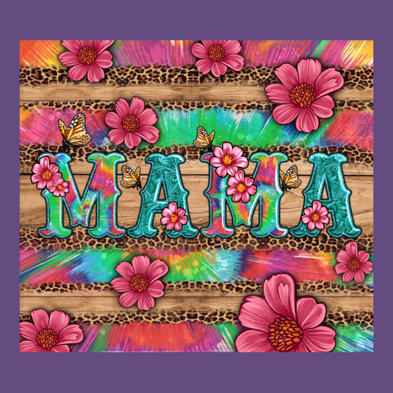 Mama With Tie Dye And Flowers Vintage Hoodie by Artiststas | Teevron