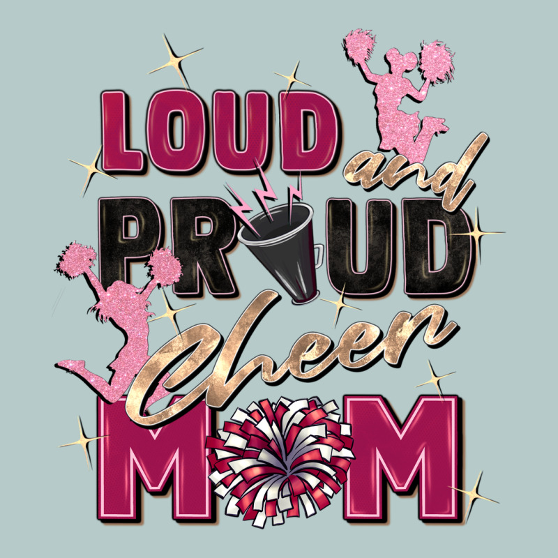 Loud And Proud Cheer Mom Heavy Core Tee by Zillion Design Studio | Teevron