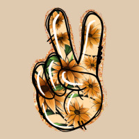Floral Gold Peace Sign Heavyweight Sweatshirt | Teevron