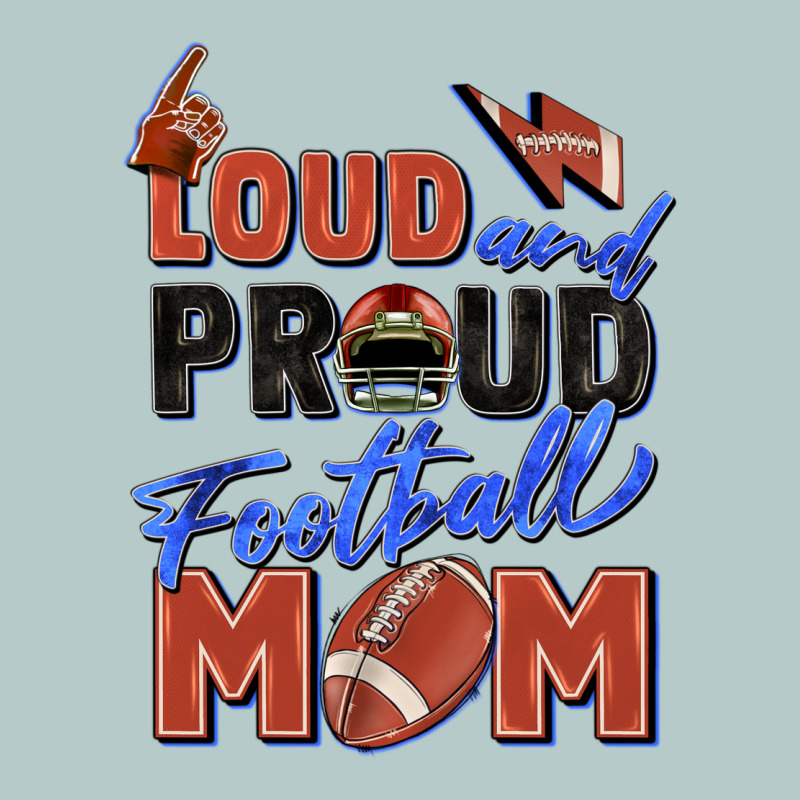 Loud And Proud Football Mom Heavy Core Tee by Zillion Design Studio | Teevron