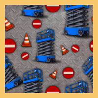 Scissor Lift Seamless Pattern Vintage Hoodie | Teevron