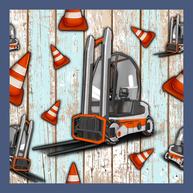 Forklift Seamless Pattern Vintage Hoodie by BundleAndBundleShop | Teevron