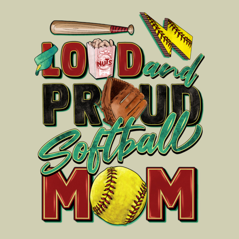 Loud And Proud Softball Mom Heavy Core Tee by Zillion Design Studio | Teevron