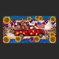 4th Of July Truck Cow License Plate Heavy Core Tee | Teevron