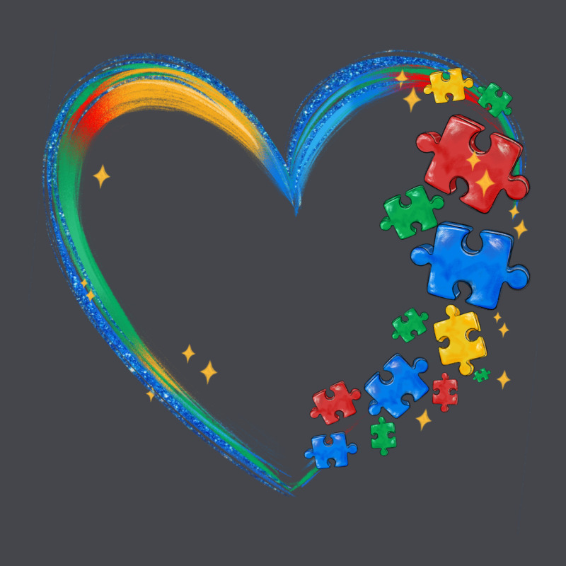 Autism Heart Long Sleeve Tee by MaliasSmallBusiness | Teevron