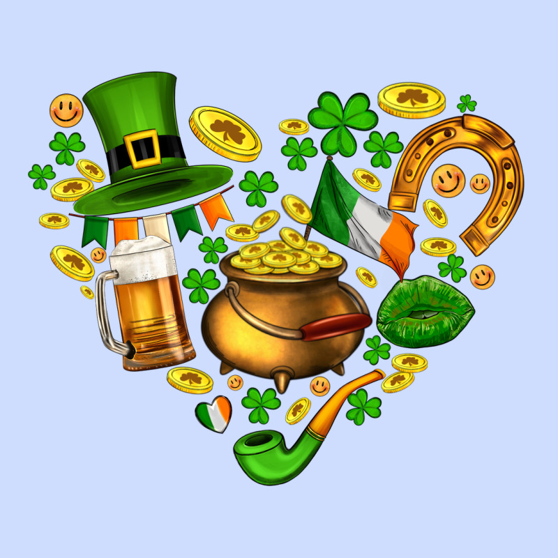 St Patricks Heart Urban Heavy Tee by AdoDesignShop | Teevron