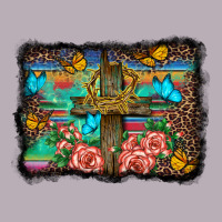 Wooden Cross Background Vintage Tee | Teevron