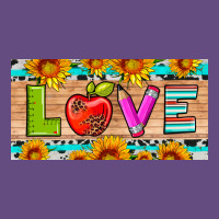 Love And Sunflower With Pen And Apple License Plate Template Vintage Hoodie | Teevron