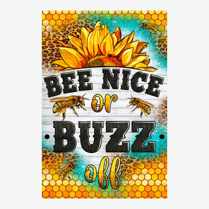 Bee Nice Or Buzz Off Urban Heavy Tee by LillyAllenDesigns | Teevron