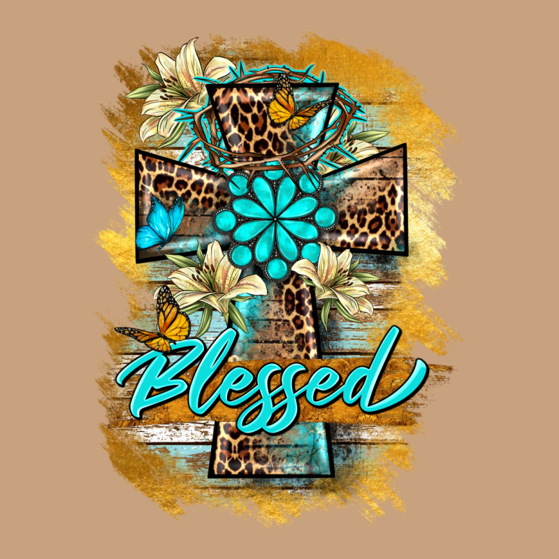 Western Cross Blessed Lily Butterfly Vintage Tee by BarkalooDesign | Teevron