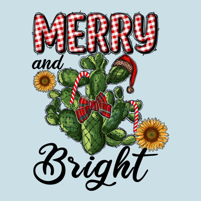 Merry And Bright With Cactus Ladies Tee by RanaPortraitStore | Teevron