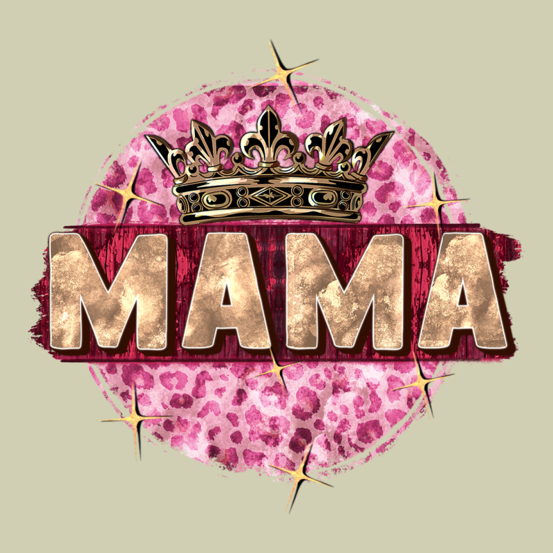 Mama With Round Leopard Heavy Core Tee by Zillion Design Studio | Teevron