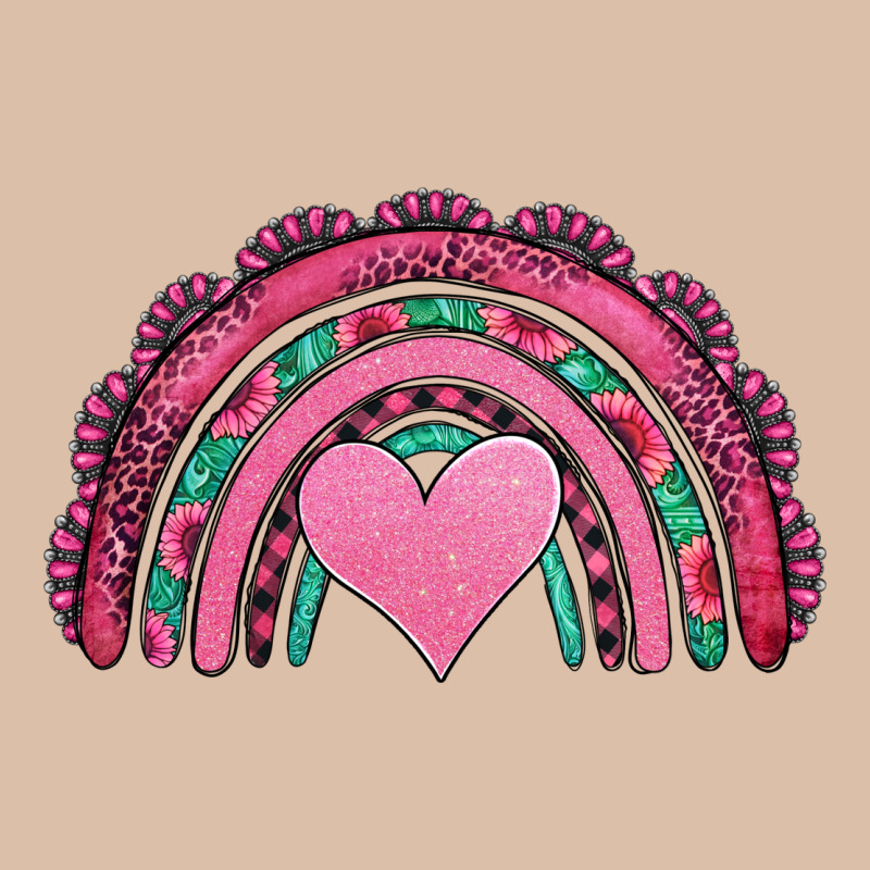 Valentines Day Pink Gemstones Rainbow Urban Heavy Tee by Jasminsmagicworld | Teevron