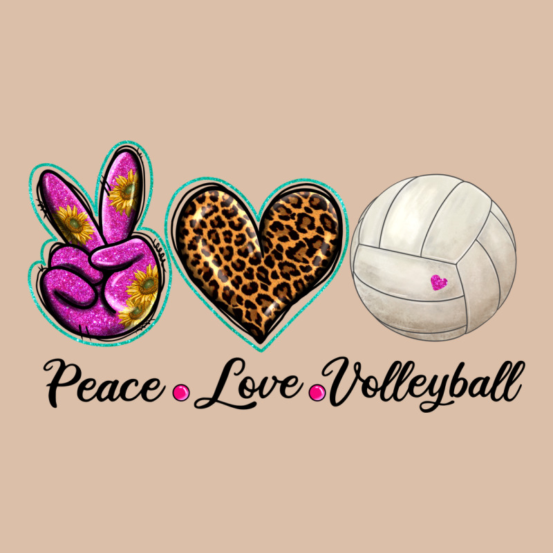 Peace Love Volleyball Urban Heavy Tee by BarkalooDesign | Teevron