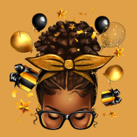 New Year's Eve Afro Messy Bun Premium Hoodie | Teevron