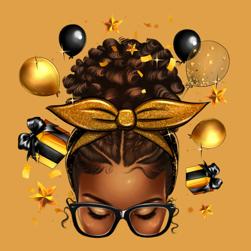 New Year's Eve Afro Messy Bun Premium Hoodie by texasbilliewilder | Teevron