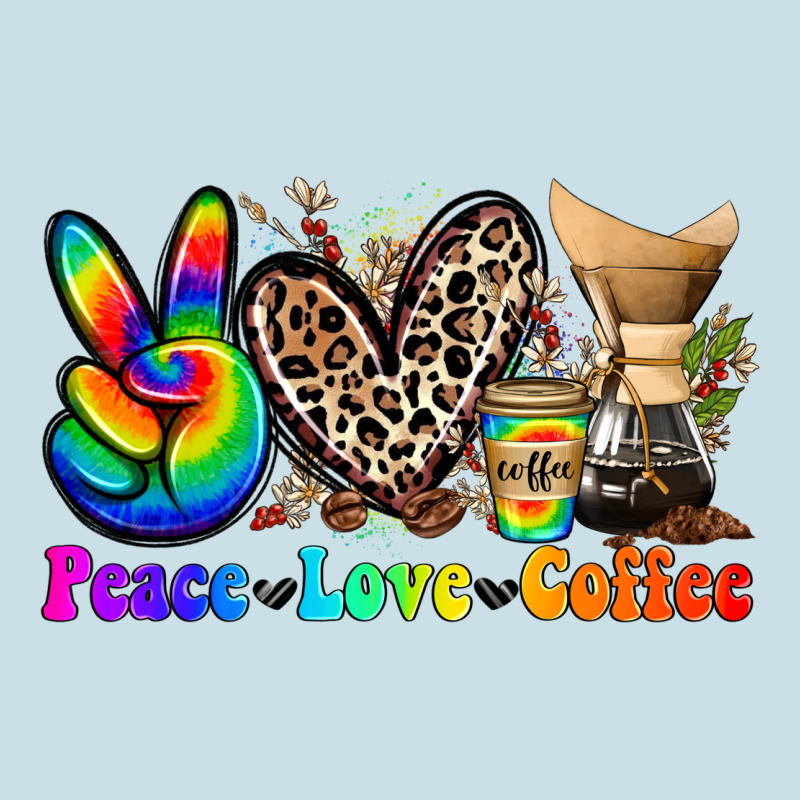Peace Love  Coffee Ladies Tee by Zillion Design Studio | Teevron