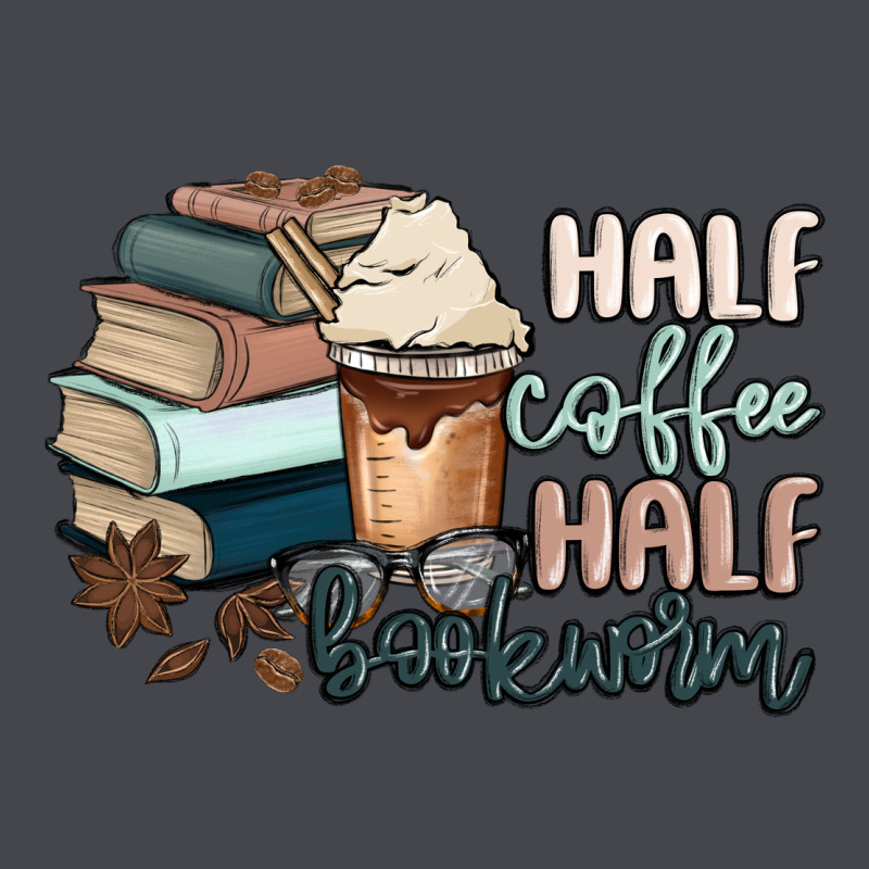 Half Coffee Half Bookworm Long Sleeve Tee by MaliasSmallBusiness | Teevron