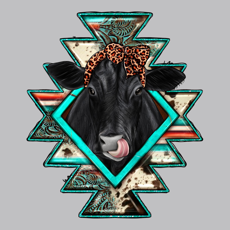 Black Angus Cowhide Aztec Long Sleeve Tee by JahusDesignShop | Teevron
