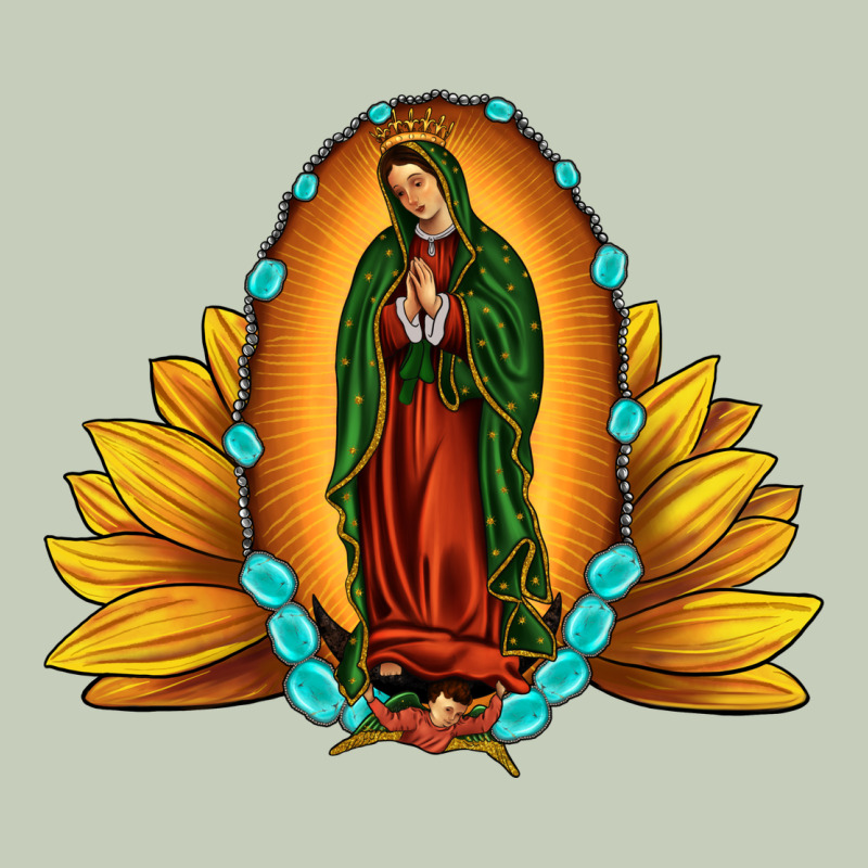 Sunflower Our Lady Of Guadalupe Ladies Tee by JahusDesignShop | Teevron
