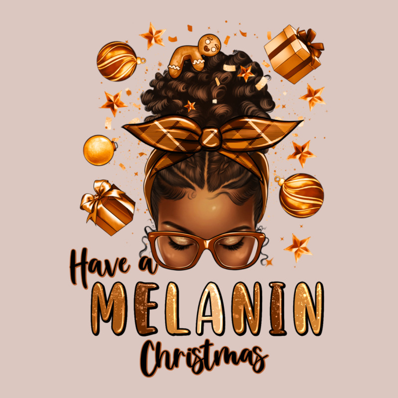 Have A Melanin Christmas Afro Messy Bun Premium Hoodie by texasbilliewilder | Teevron