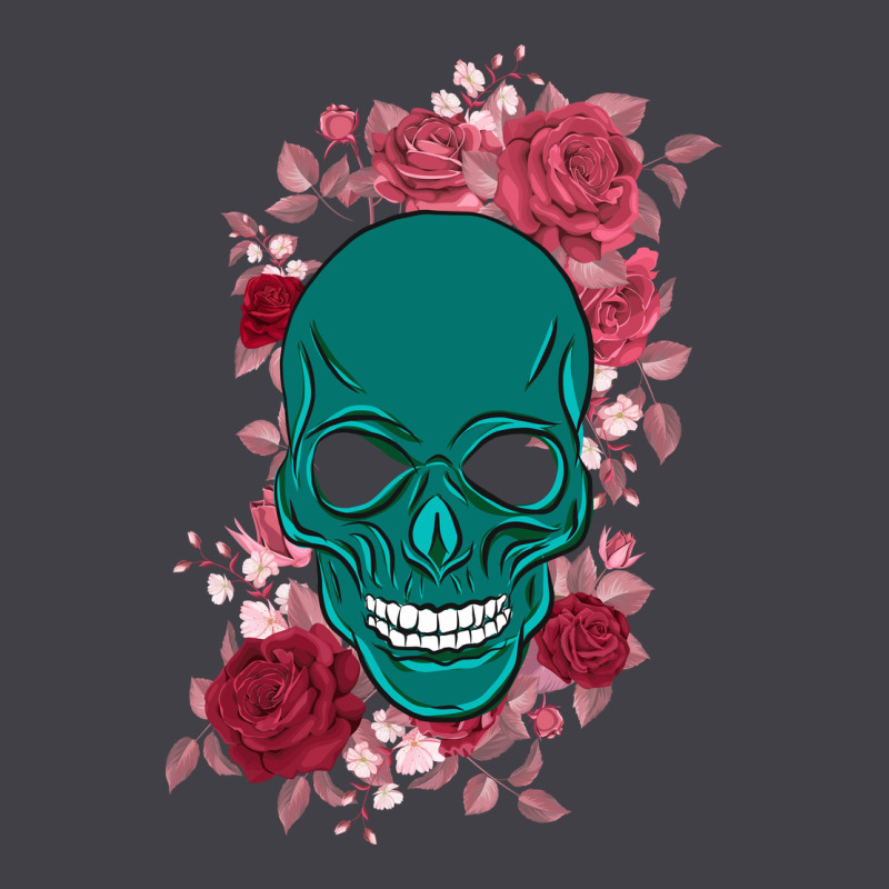 Skull With Flowers Heavyweight Hoodie by Bettercallsaul | Teevron