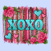 Xoxo Valentines Day Leopard Glitter Brushstroke Urban Heavy Tee | Teevron