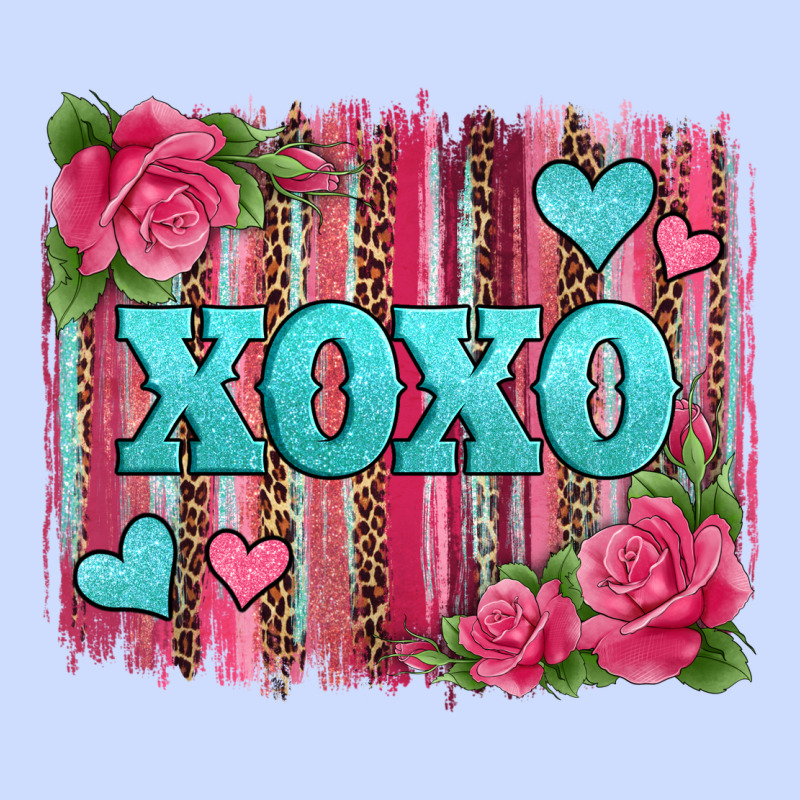Xoxo Valentines Day Leopard Glitter Brushstroke Urban Heavy Tee by Jasminsmagicworld | Teevron