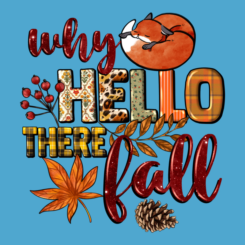 Why Hello There Fall Premium Hoodie by NancyCooperArtShop | Teevron