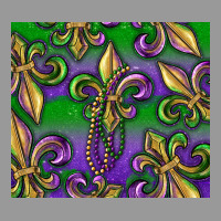 Mardi Gras Fleur De Lis Vintage Hoodie | Teevron