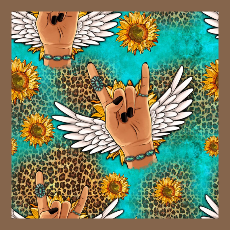 Rock N Roll Hands Seamless Pattern Premium Tee by HRA Design Shop | Teevron