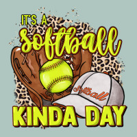 It's A Softball Kinda Day Leopard Premium Sweatshirt | Teevron