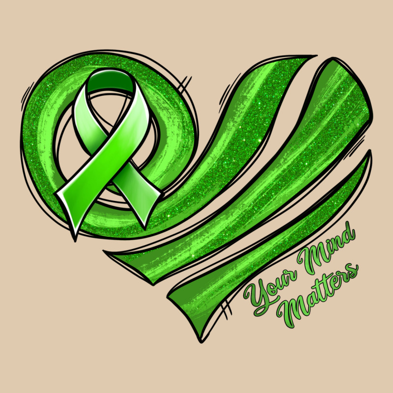 Mental Health Awareness Heart Heavyweight Sweatshirt by Jasminsmagicworld | Teevron